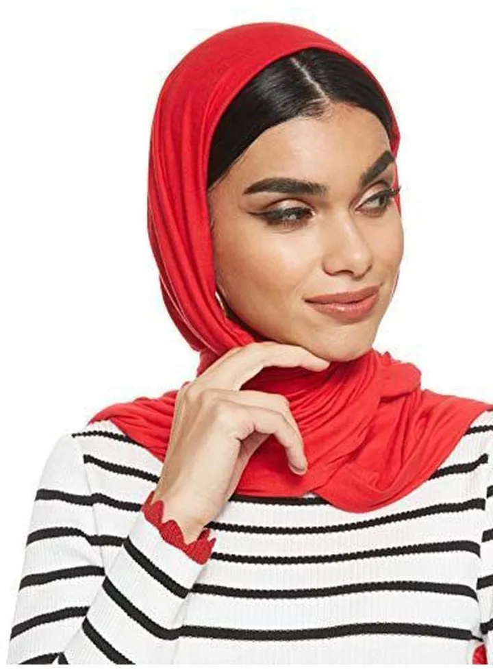 Jersey Stretch Hijab Red