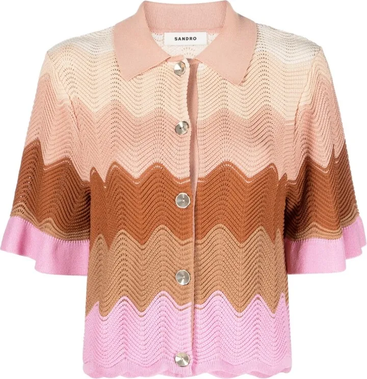 Short-Sleeve Knitted Top