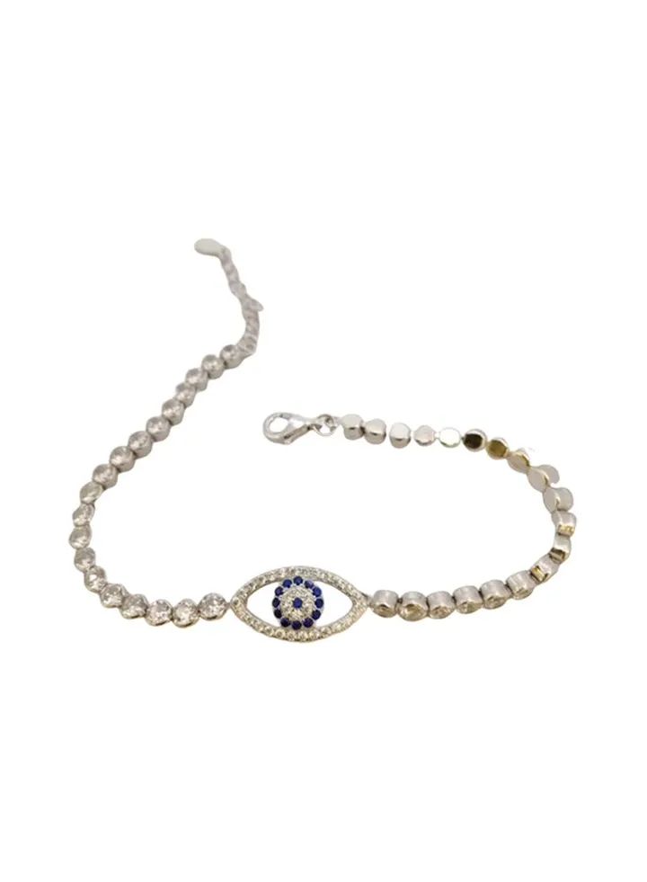 Pure 925 Sterling Silver Ladylike Top Fashion Bracelet