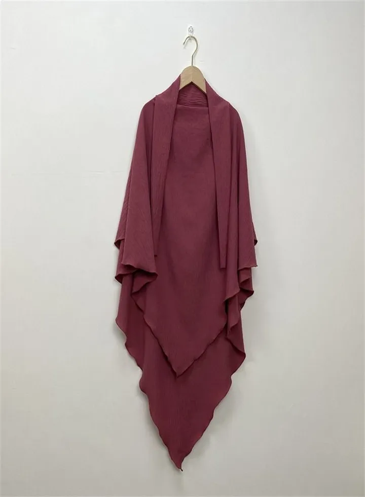 Simple And Fashionable Solid Color Turban Purple