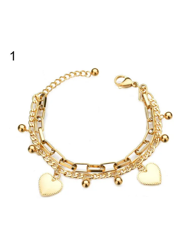 Multi-Layer Love Heart Beads Bracelet