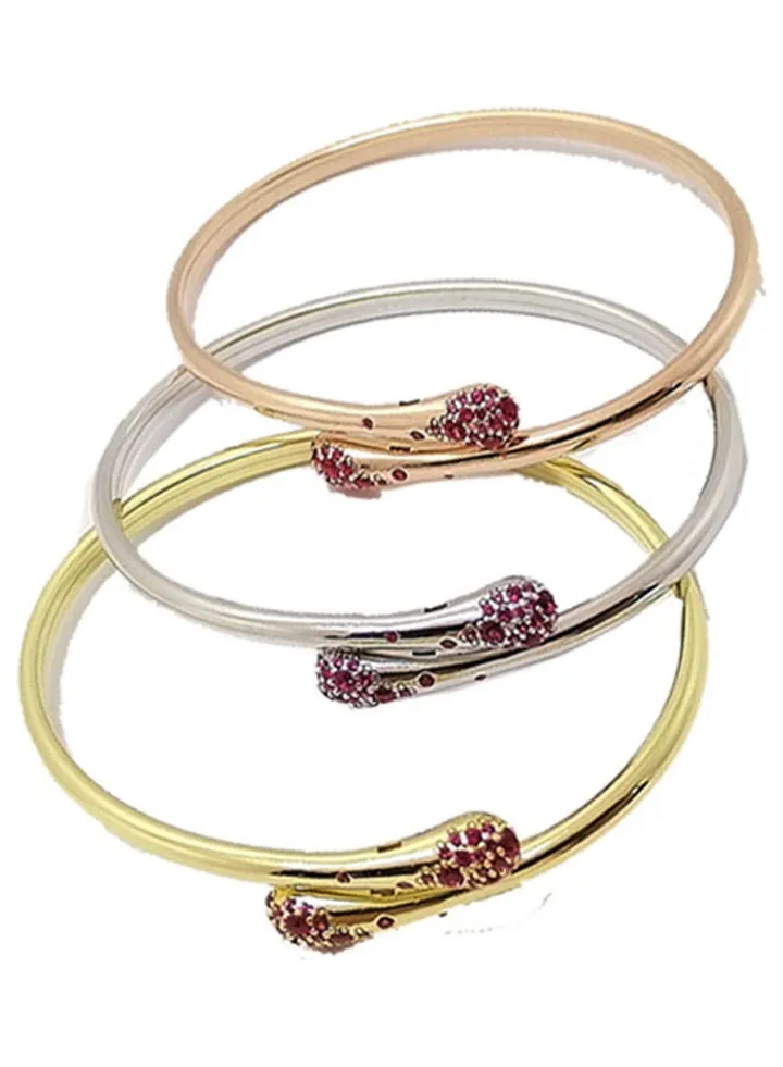 3-Piece 925 Sterling Silver Cuff Bracelet Set
