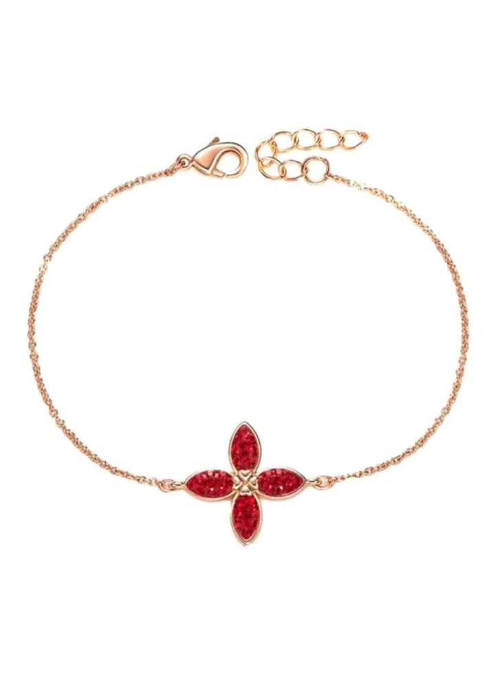 Silver Crystal Studded Bracelet