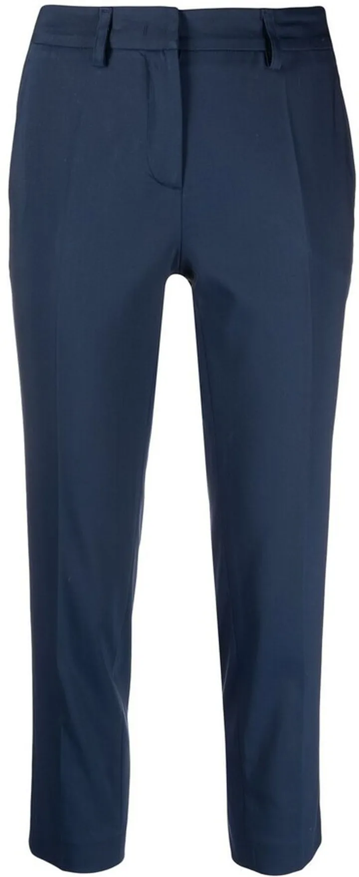 Cropped Slim-Cut Trousers