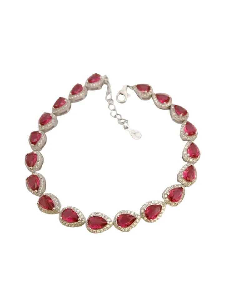 Pure 925 Sterling Silver Ladylike Top Fashion Bracelet