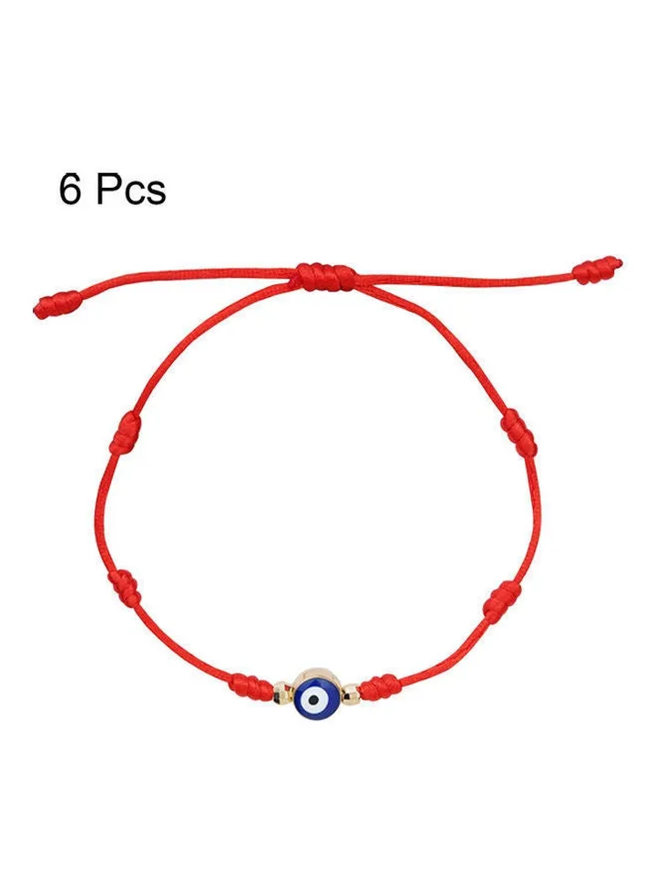 6-Piece Evil Eye Bracelet