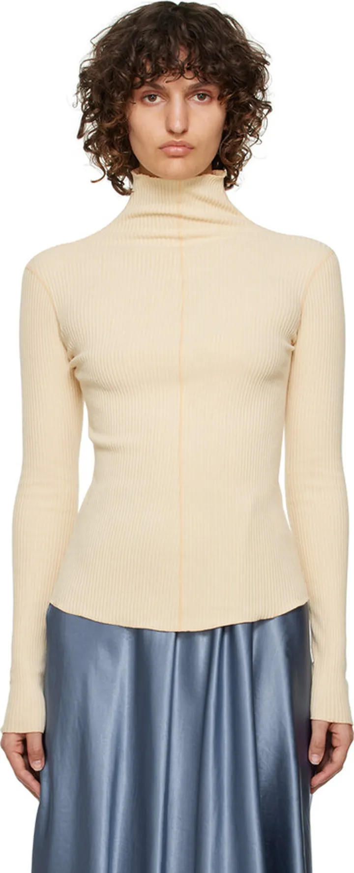 LVIR Yellow Rib Turtleneck