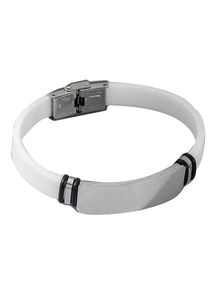 Metal Silicone Wrist Bracelet