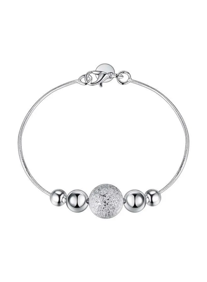Silver Plated Beaded Bracelet