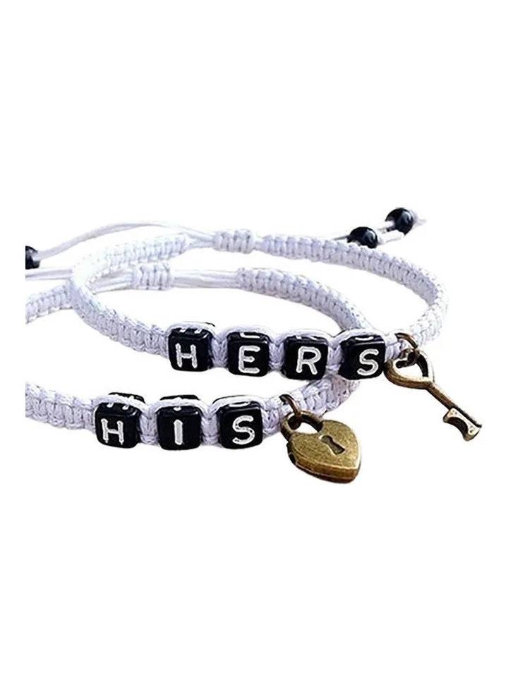 2-Piece Multi-Layers Braid Couple Bracelets
