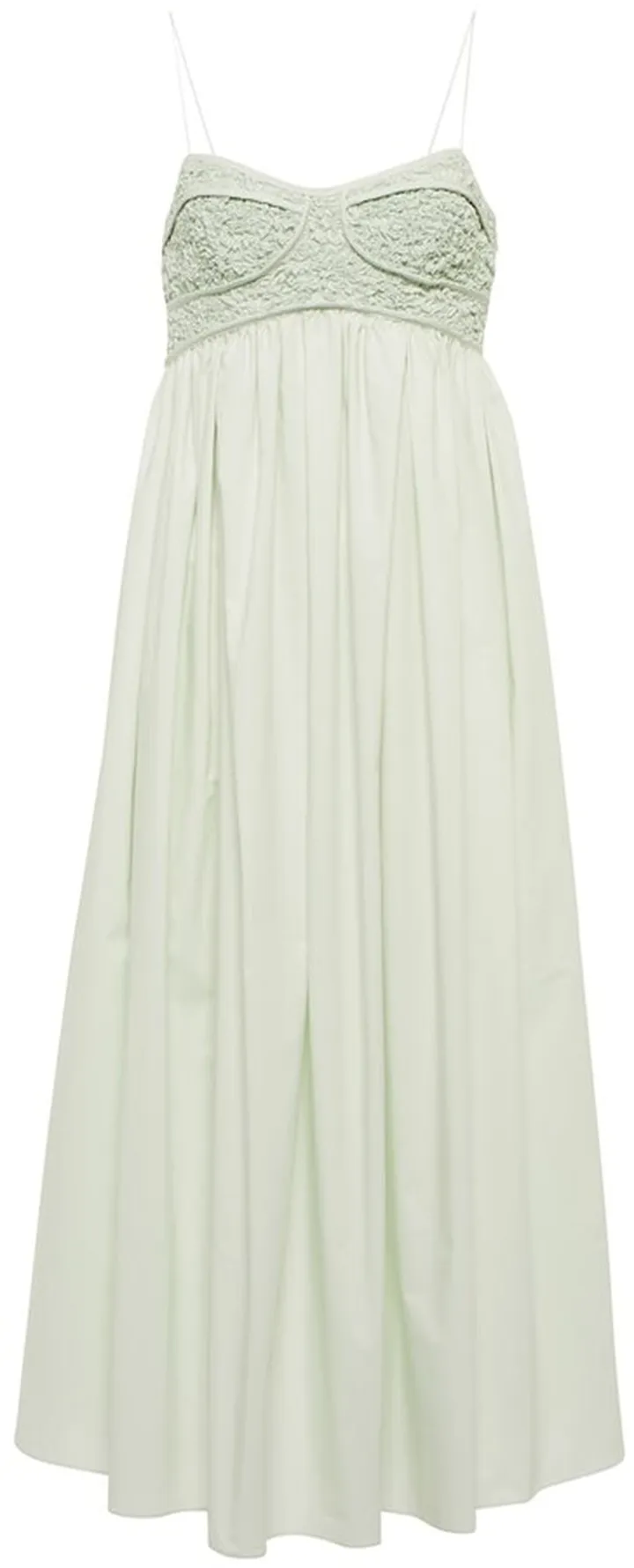 Heather cotton-blend midi dress