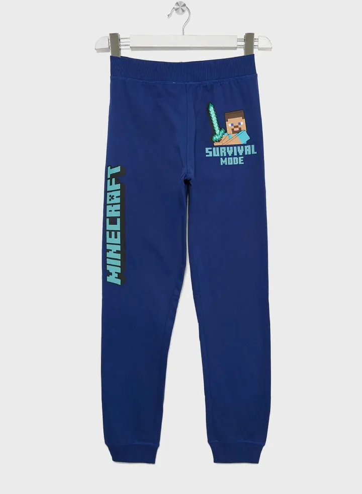 Minecraft Boys Printed Jogger