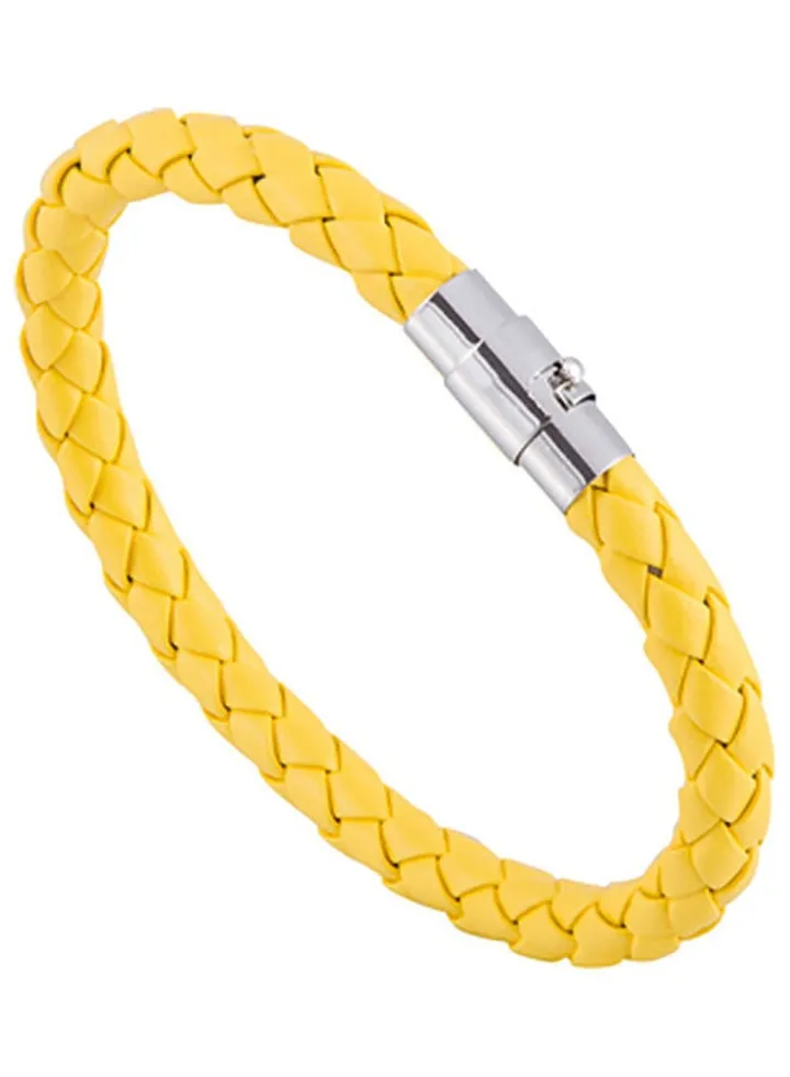 Leather Rope Braided Buckle Bracelet