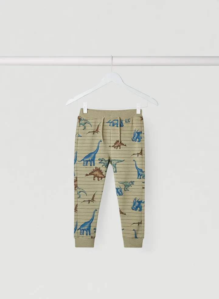 Kids Dino Sweatpants Silver Sage