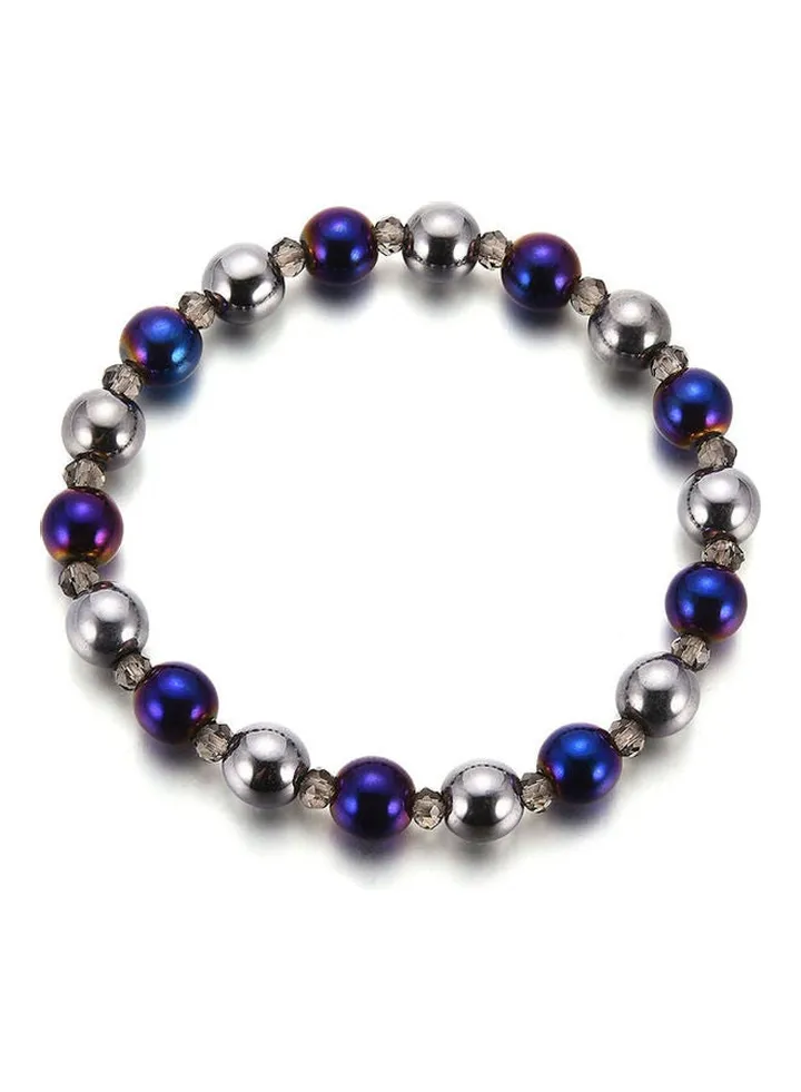 Hematite Magnet Stone Beaded Bracelet