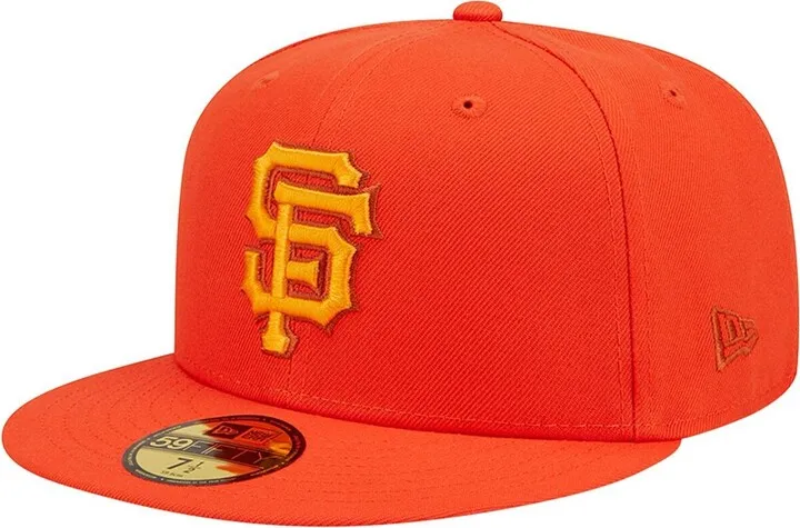 Men's New Era Orange San Francisco Giants Monochrome Camo 59FIFTY Fitted Hat