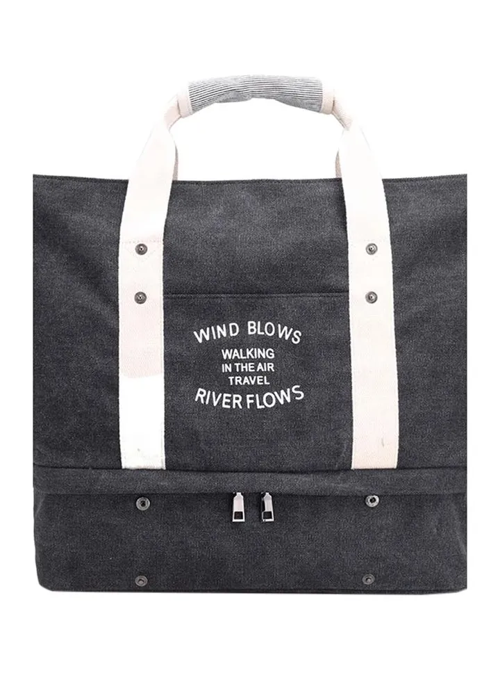 Canvas Shoulder Bag Black
