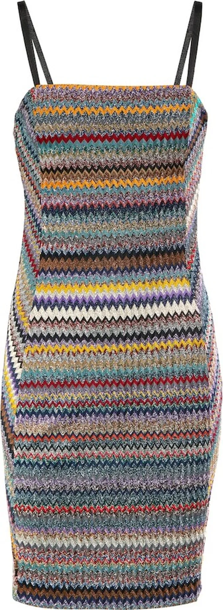 Zig-zag knit minidress