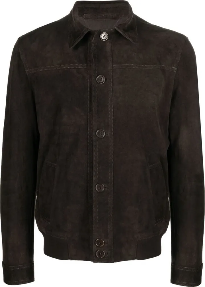 SALVATORE SANTORO- Suede Shirt Jacket
