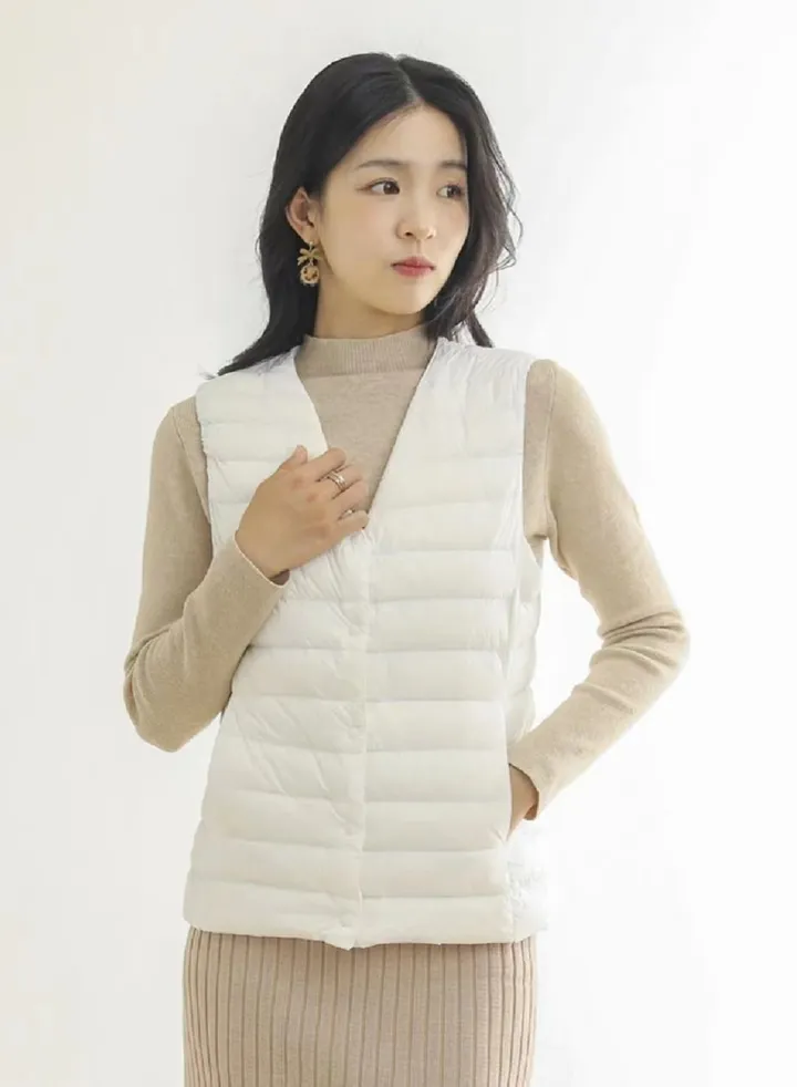 Autumn Winter Women's Fashion Sleeveless Warm Vest