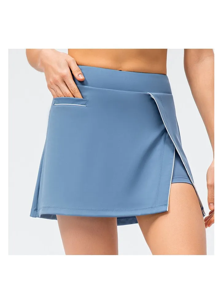 Yoga sport fake two loose skirt