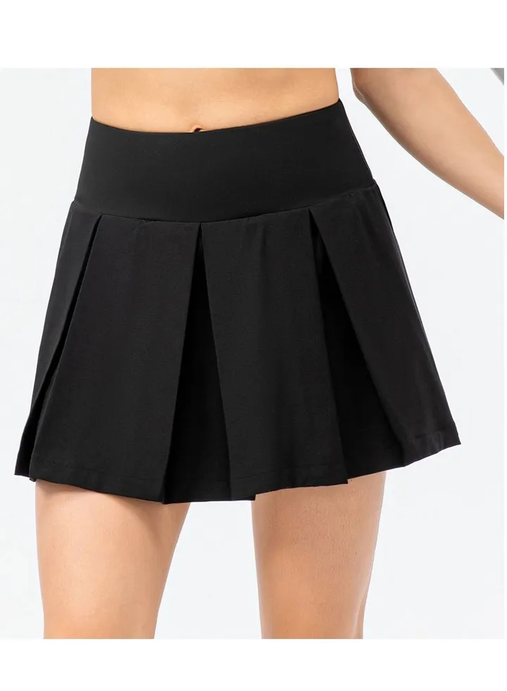 New lattice outdoor sports two fake tennis accordion pleated skirt pants