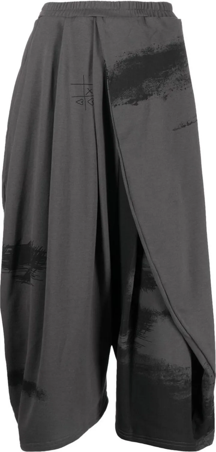 Asymmetric Cropped Track Pants