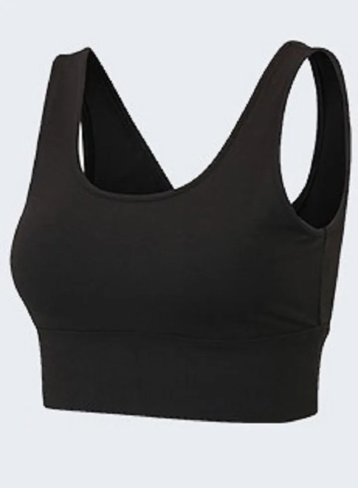 New nylon shock gathering running bra yoga vest