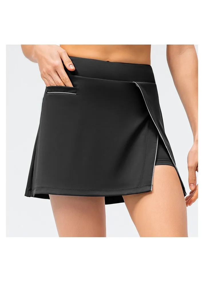 Yoga sport fake two loose skirt