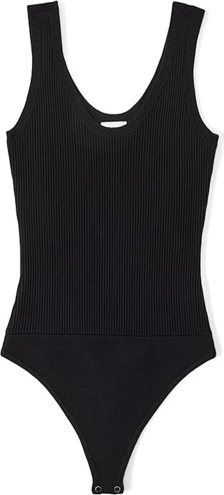 Abercrombie & Fitch Ottoman U-Neck Bare Bodysuit (Black) Women's Jumpsuit & Rompers One Piece