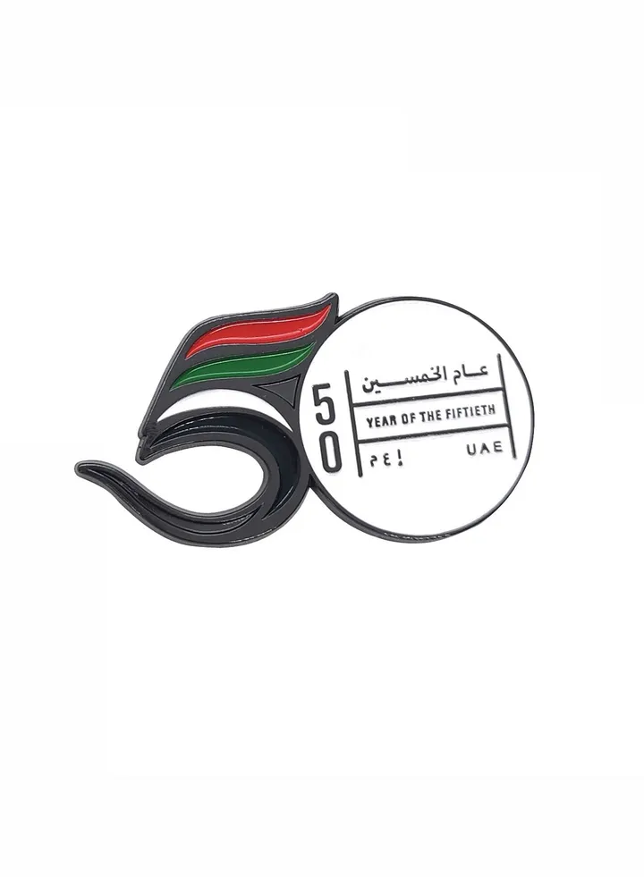 UAE 50th National Day National Flag Brooch Dubai Anniversary National Emblem Commemorative Badge