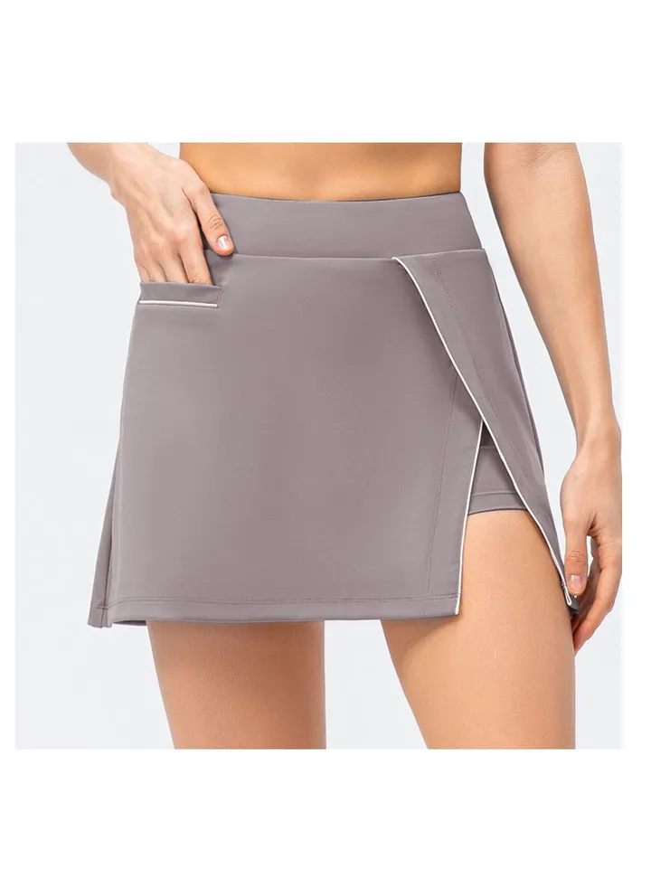 Yoga sport fake two loose skirt