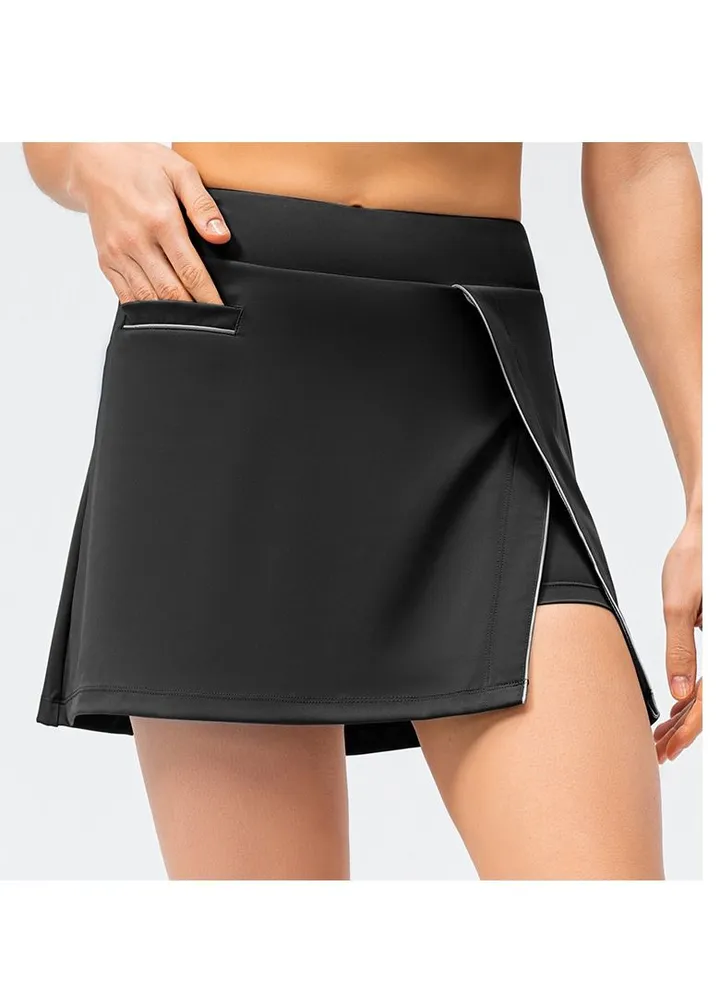 Yoga sport fake two loose skirt