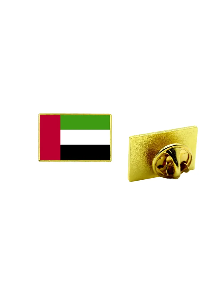 UAE National Flag Lapel Pins and Brooch Badge to show your patriotism for UAE (Square Badge)