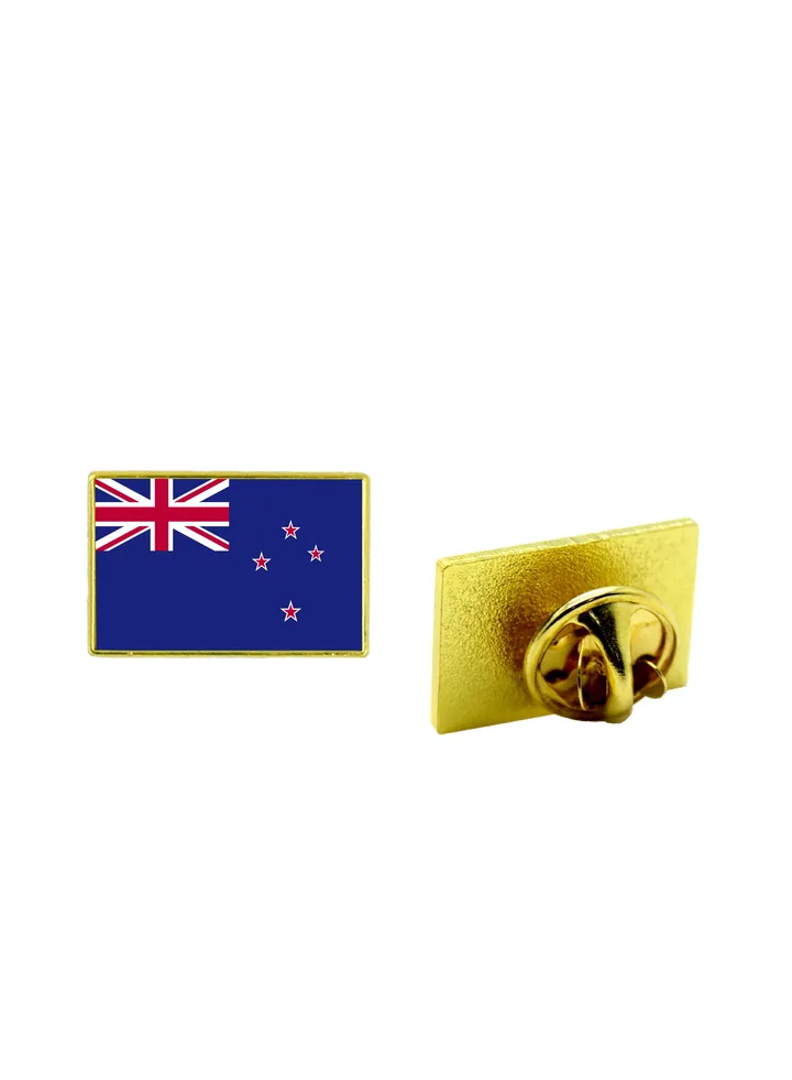 New Zealand National Flag Lapel Pins and Brooch Badge to show your patriotism for New Zealand (Square Badge)