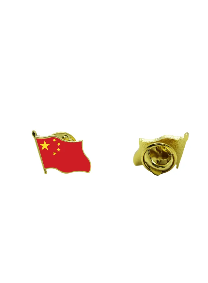 China National Flag Lapel Pins and Brooch Badge to show your patriotism for China (Flag Badge)