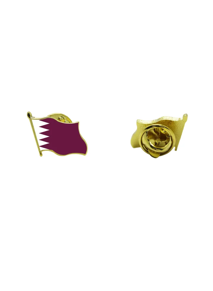 Qatar National Flag Lapel Pins and Brooch Badge to show your patriotism for Qatar (Flag Badge)