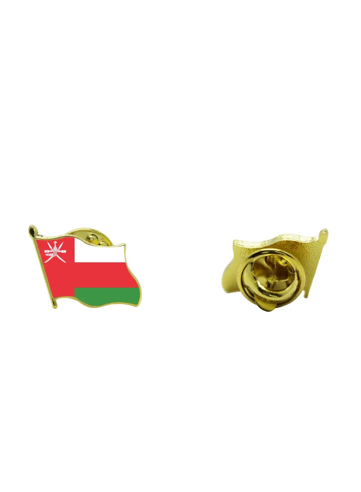 Oman National Flag Lapel Pins and Brooch Badge to show your patriotism for Oman (Flag Badge)