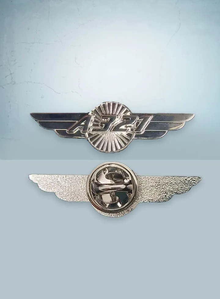 A321 Silver Wings Pin
