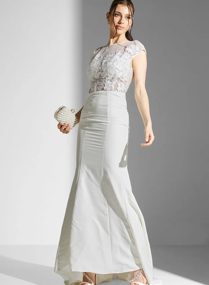 Floral Lace Bridal Dress