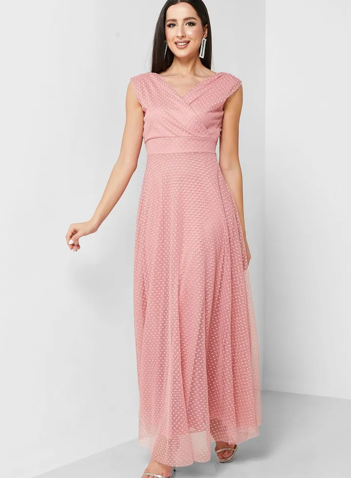 Off Shoulder Tulle Dress
