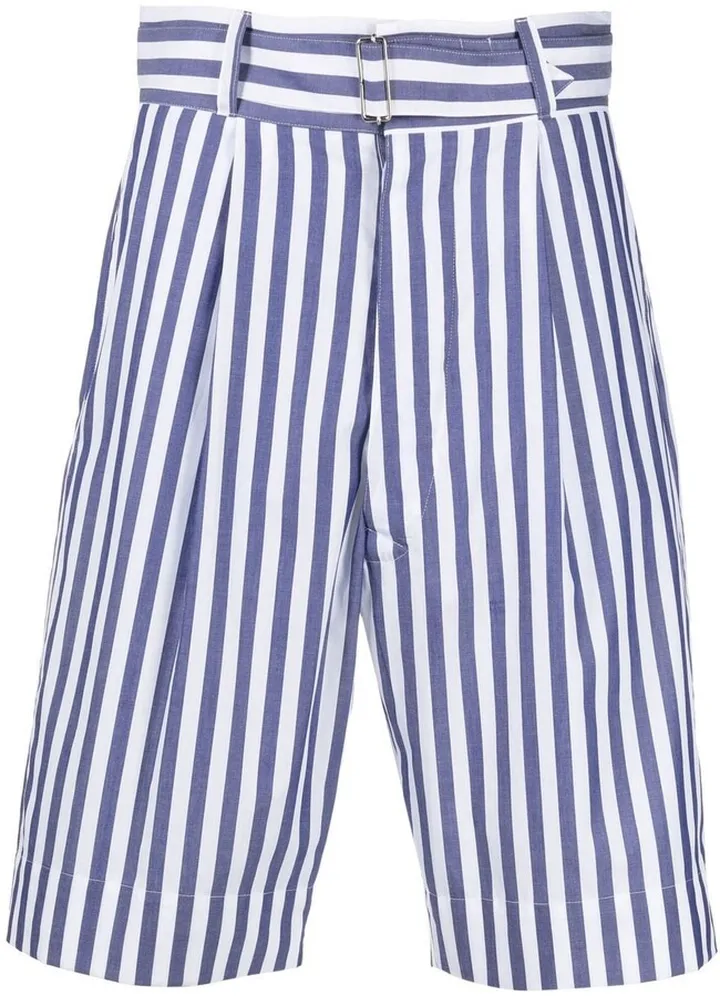 Amelie striped Bermuda shorts