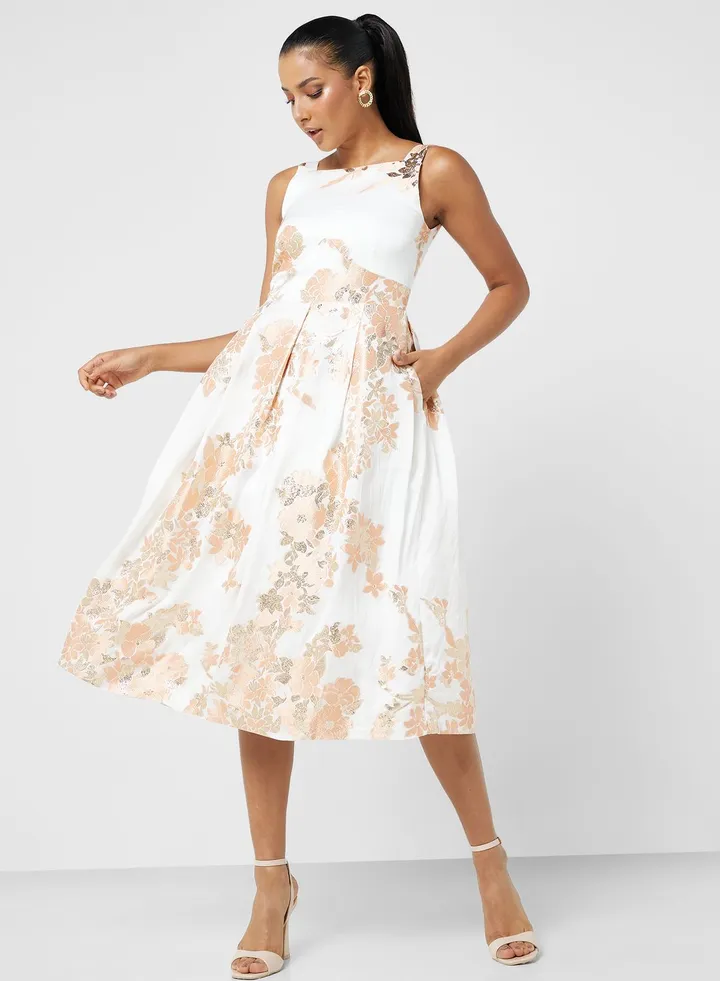 Printed Strap Dress
