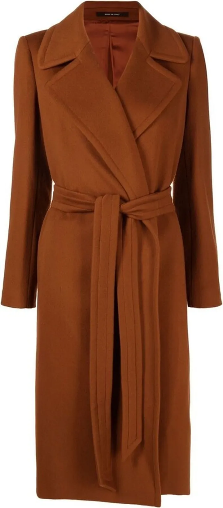Belted Single-Breasted Coat