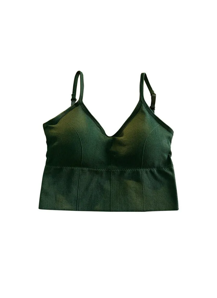 Comfortable Sports Bra Green