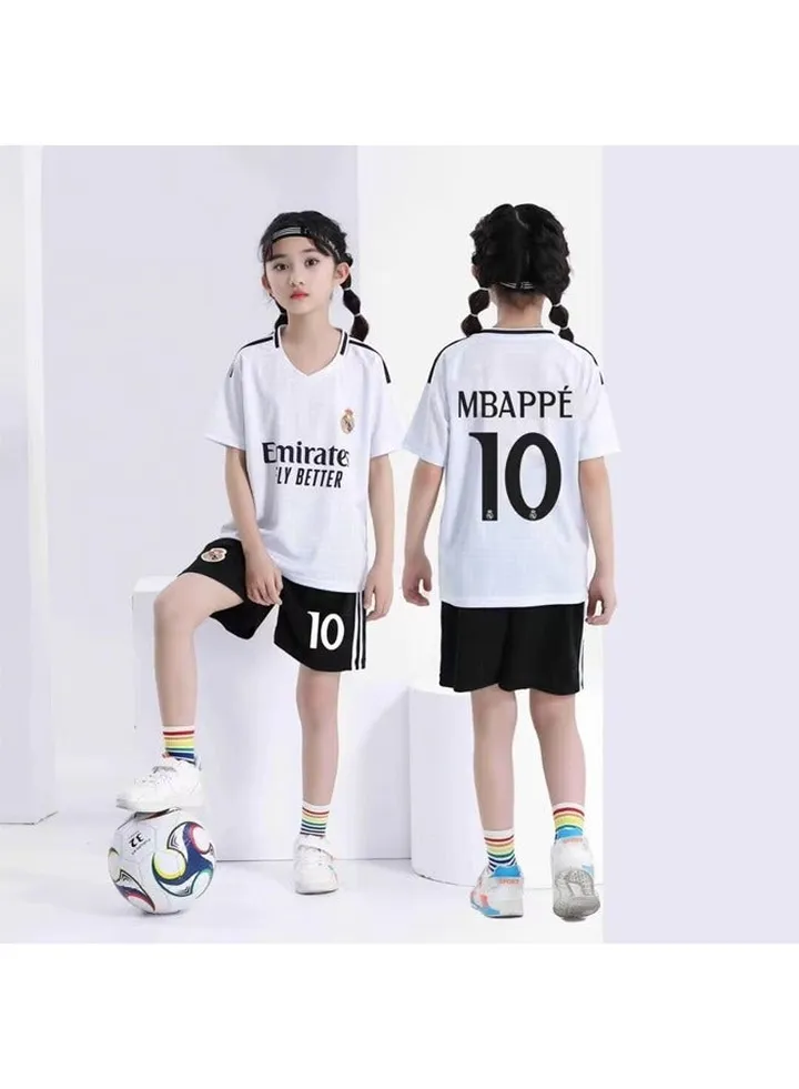 Real Madrid Football Jersey Mbappe Jersey Children's Football Jersey