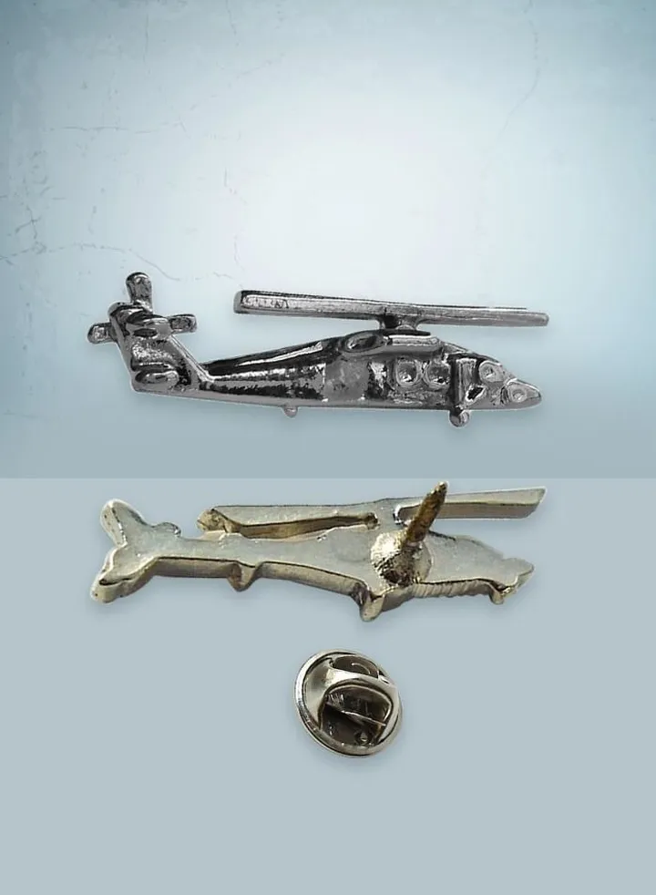 Black Hawk Silver Pin