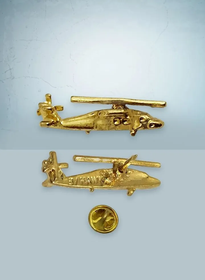 Black Hawk Gold Pin