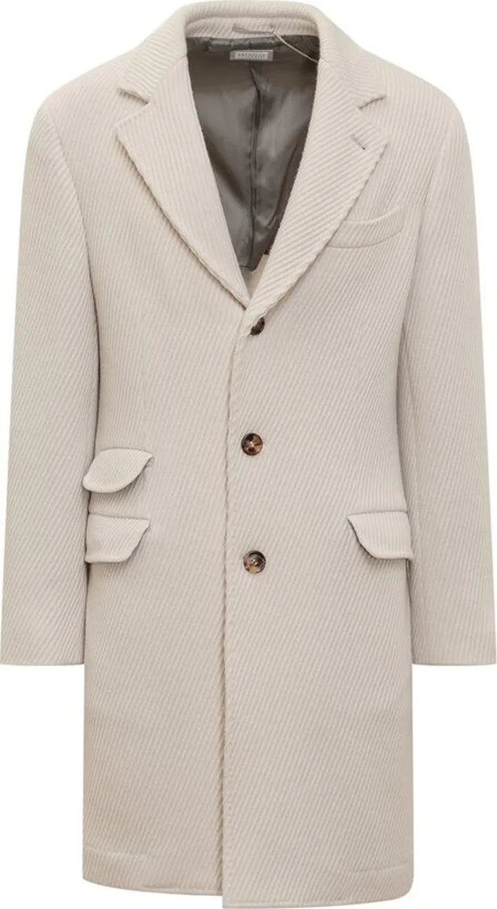 Brunello Cucinelli Single-Breasted Mid-Length Coat