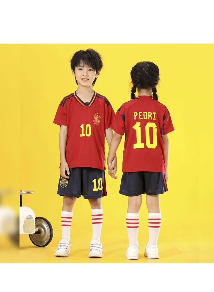 Soccer Jersey Sportswear for Kids Youth Football T-Shirt Suit Short Sleeve Outdoor Sports Shorts